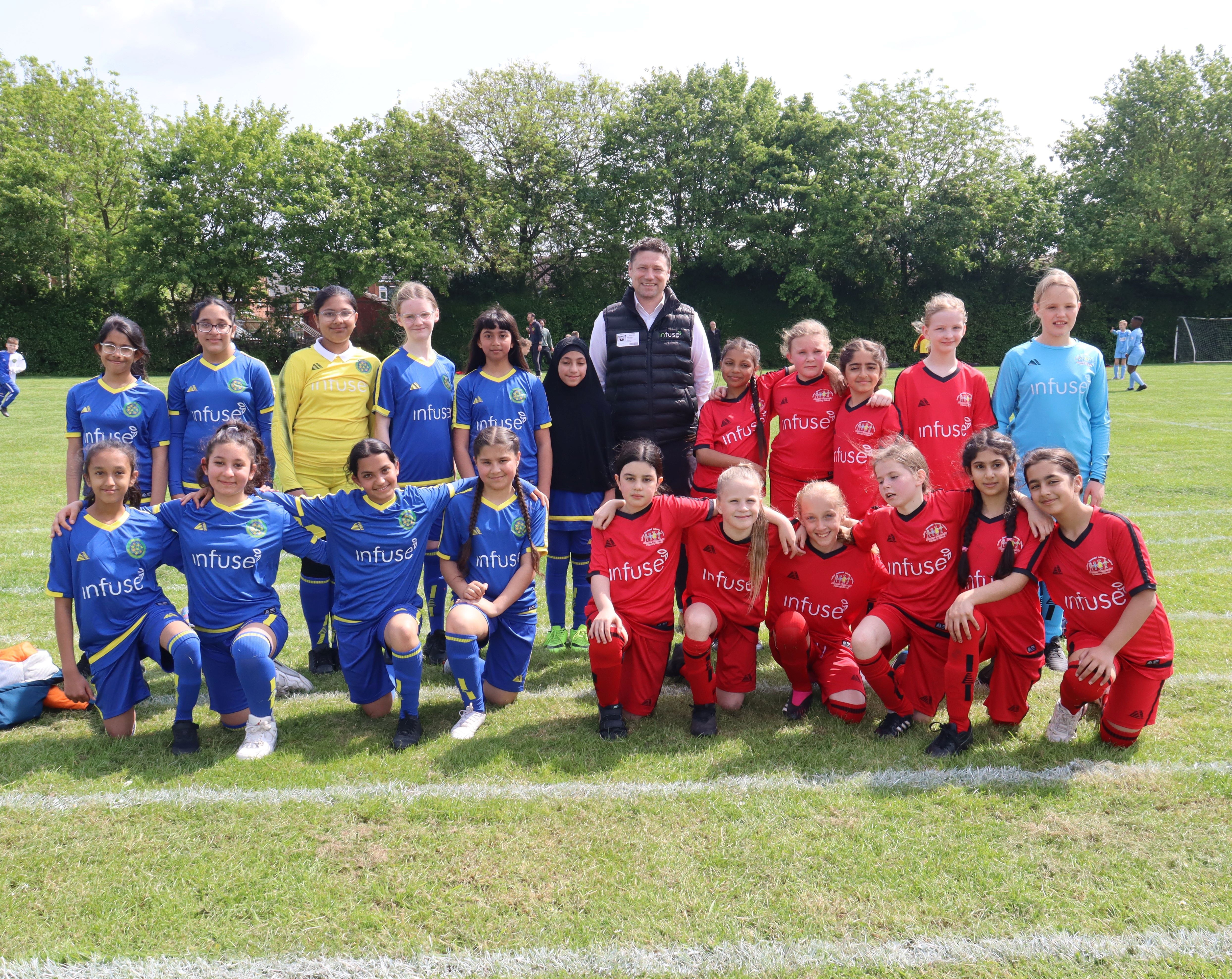 Infuse Technology support Derby academy trust with new kits for girls’ football teams